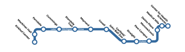 Laker Line - Route Map